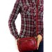 Женская кожаная сумка клатч через плечо Katana  66821 Red 
